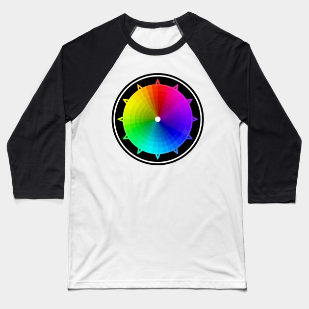 Color Speaker Baseball T-Shirt by NightArk